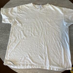Vintage 1990's Calvin Klein T-Shirt Adult Size Large White With lettering